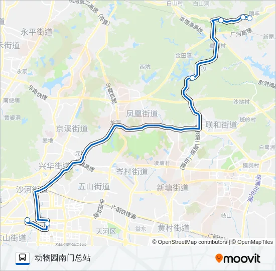 节假日专线7路 Bus Line Map