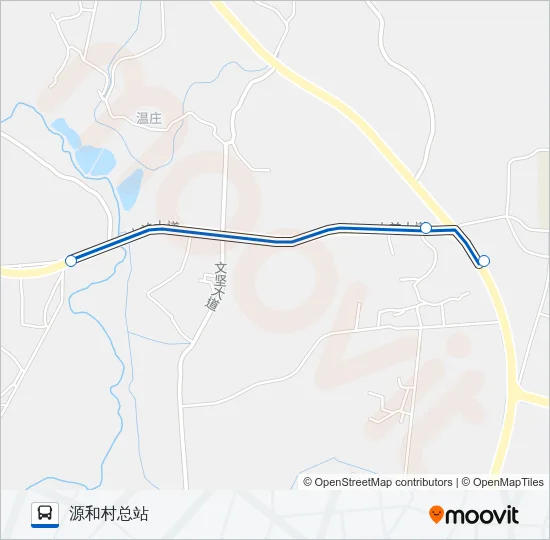 花17路源和村 Bus Line Map