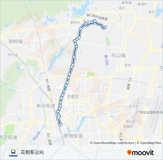 花63路儒林村 Bus Line Map