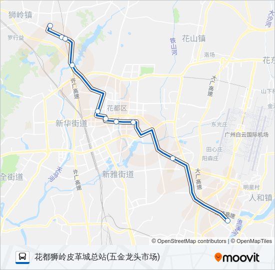 公交715大站快车路的线路图