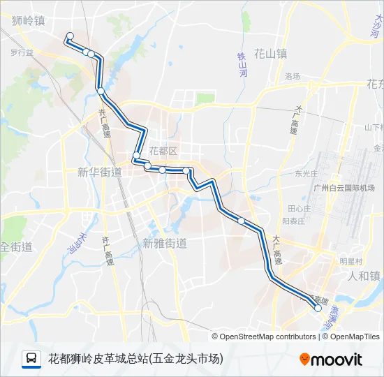 715路大站快车 Bus Line Map