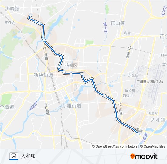公交715大站快车路的线路图