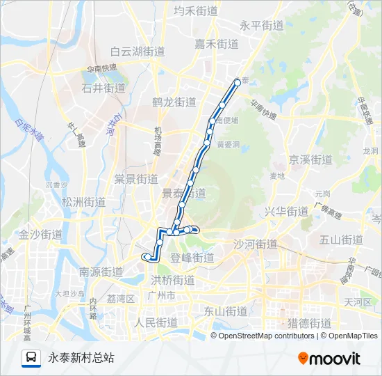 805路永泰新村 Bus Line Map