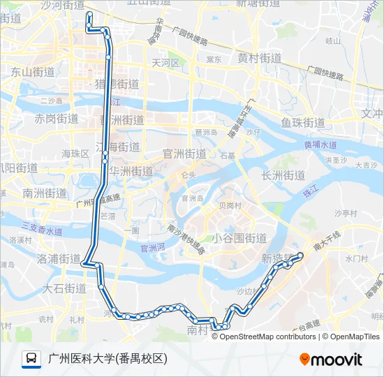 节假日专线11路 Bus Line Map