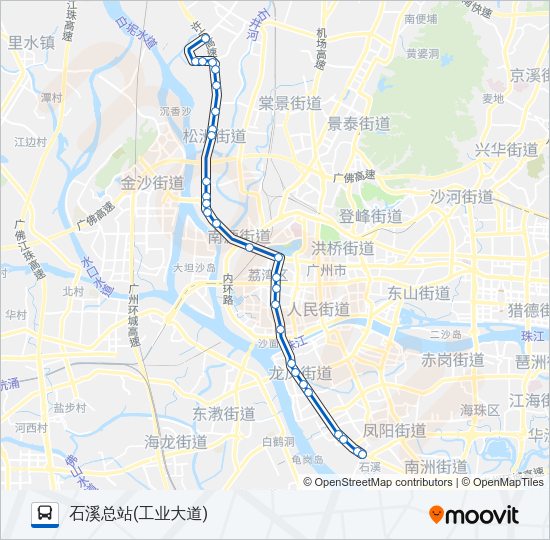 521路锦东服装城 Bus Line Map