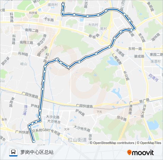 公交338路的线路图