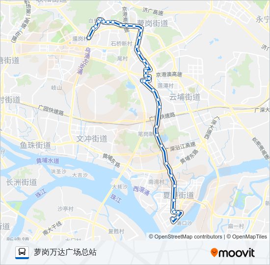 公交575路的线路图