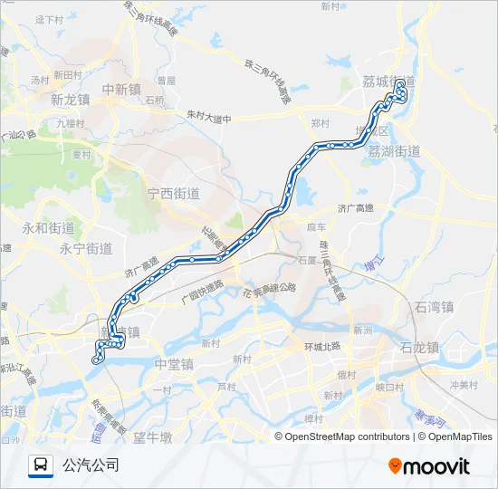 增城9路 Bus Line Map