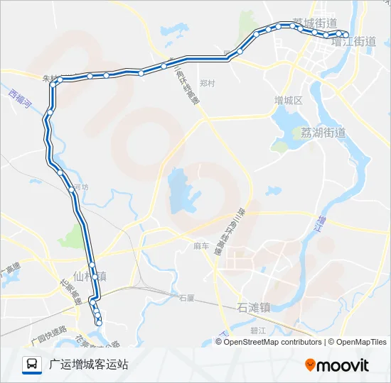 增城13路 Bus Line Map