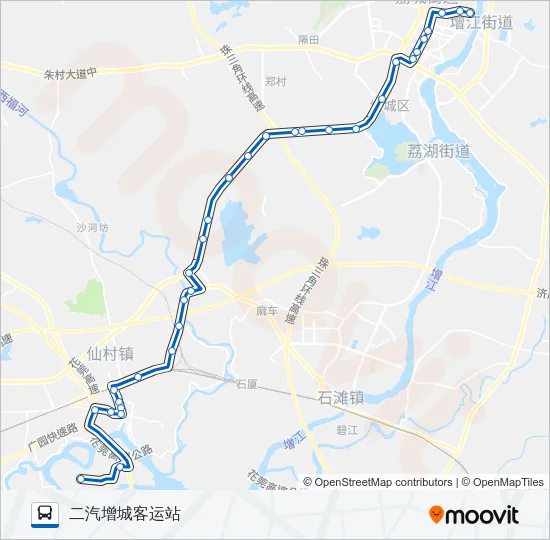 增城14路 Bus Line Map