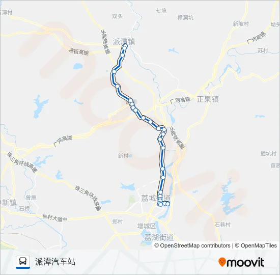 增城15路 Bus Line Map
