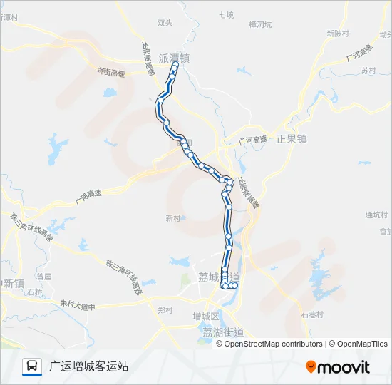 增城15路 Bus Line Map