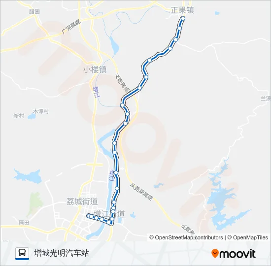 增城17路 Bus Line Map