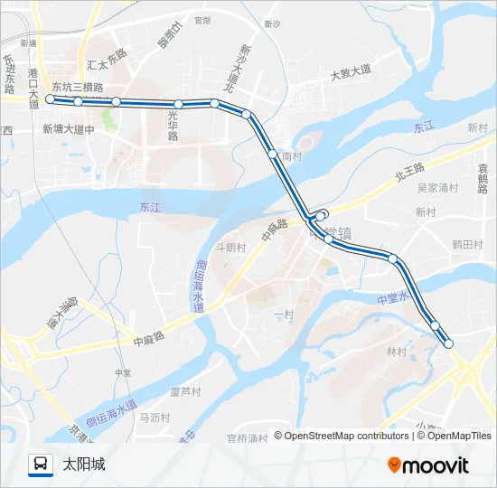 增城75路 Bus Line Map