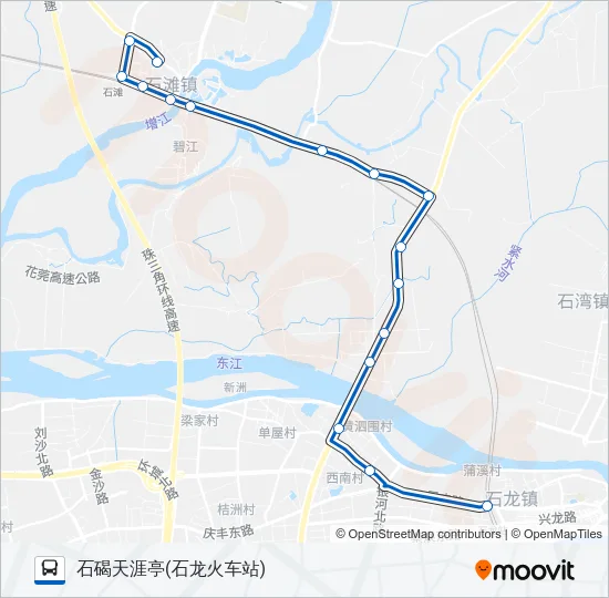 增城76路 Bus Line Map