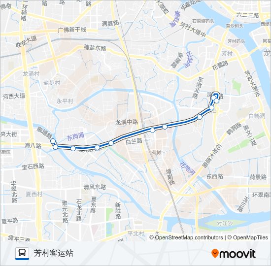 公交412路的线路图
