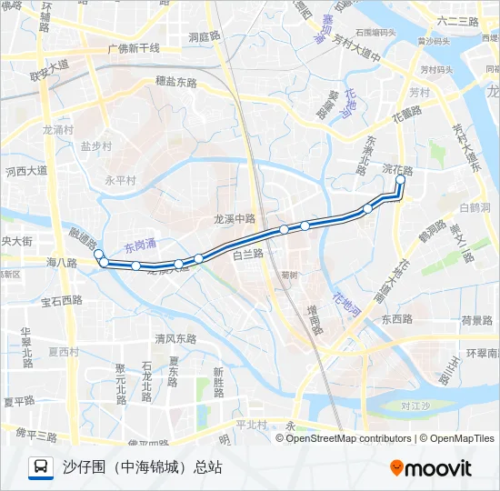 公交412路的线路图