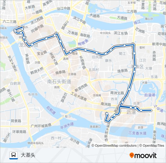 公交188路的线路图