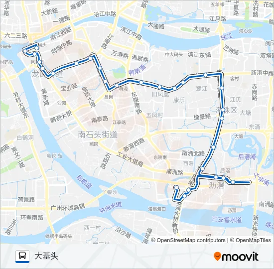 公交188路的线路图