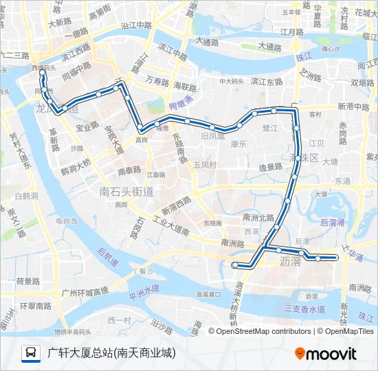 公交188路的线路图
