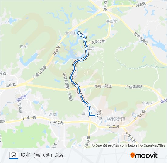 公交333A路的线路图