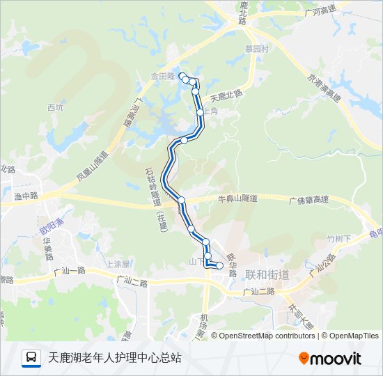 公交333A路的线路图