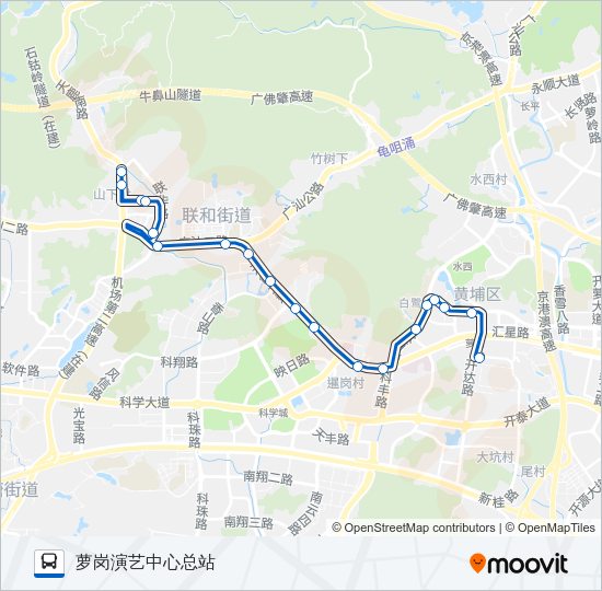 公交333路的线路图
