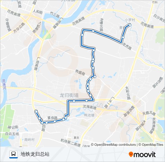 公交797路的线路图