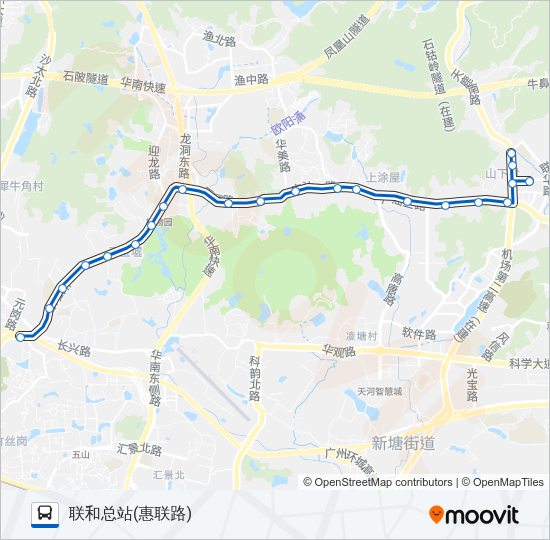 公交夜60路的线路图