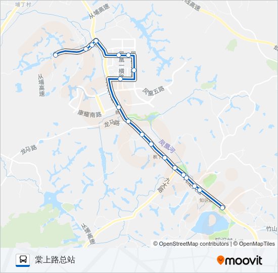 公交343路的线路图