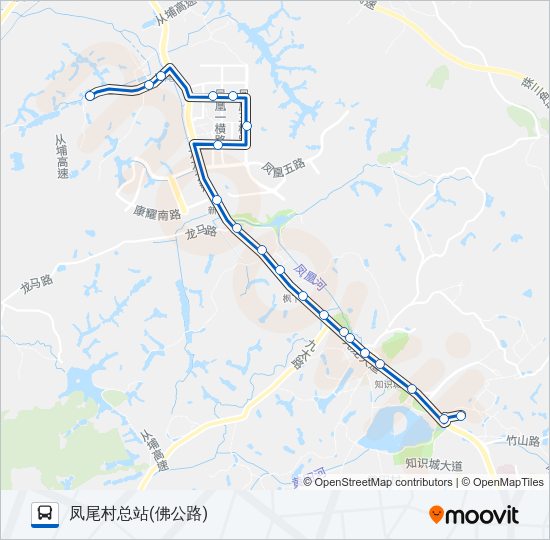 公交343路的线路图