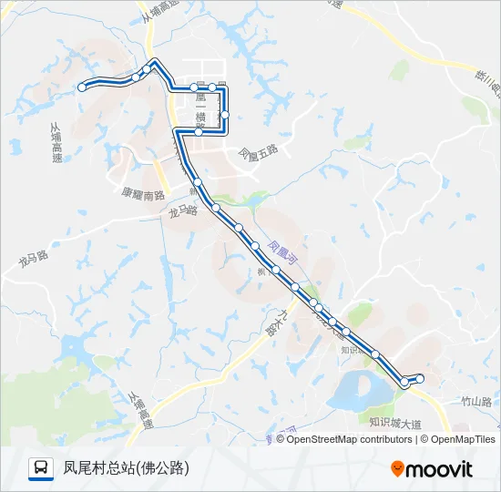 343路 Bus Line Map