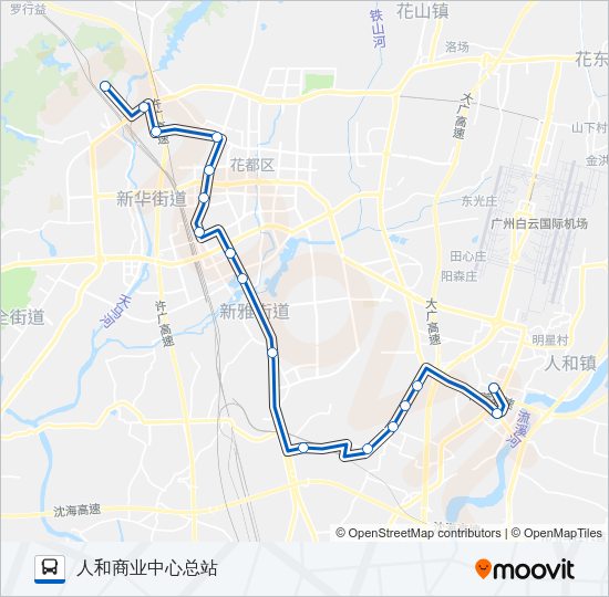 公交712A路的线路图