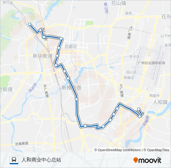 公交712A路的线路图