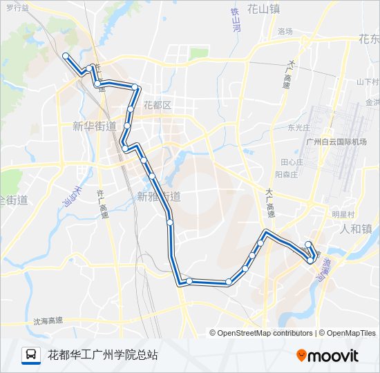 公交712A路的线路图