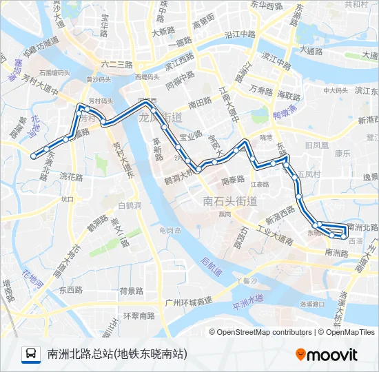 公交780路的线路图
