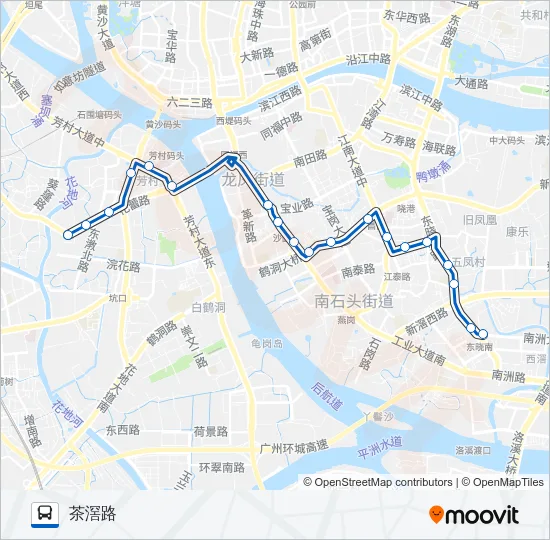 公交780路的线路图