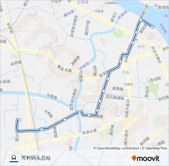 公交782路的线路图