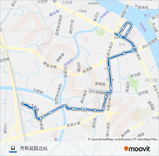 966路 Bus Line Map
