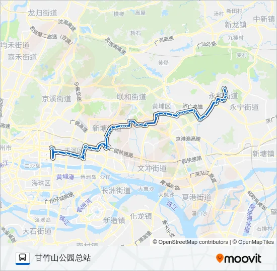 公交506A路的线路图