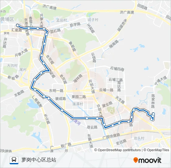 公交358路的线路图
