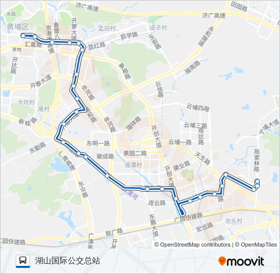 公交358路的线路图