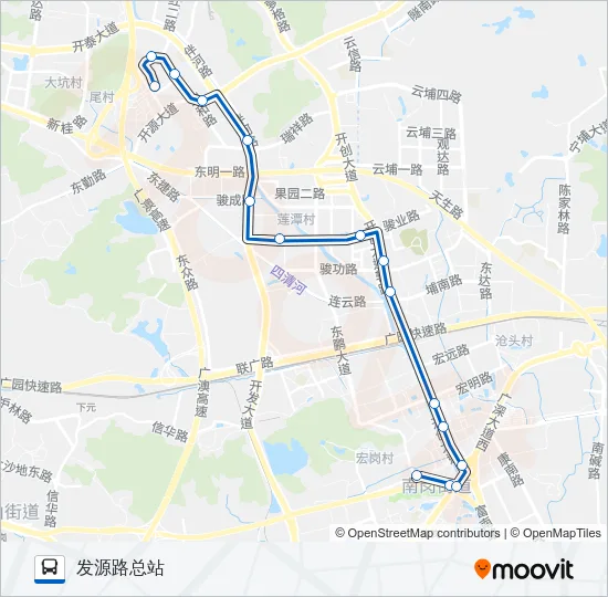 公交393路的线路图