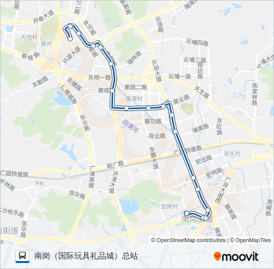 公交393路的线路图