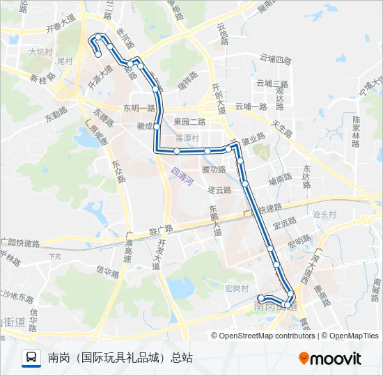 公交393路的线路图