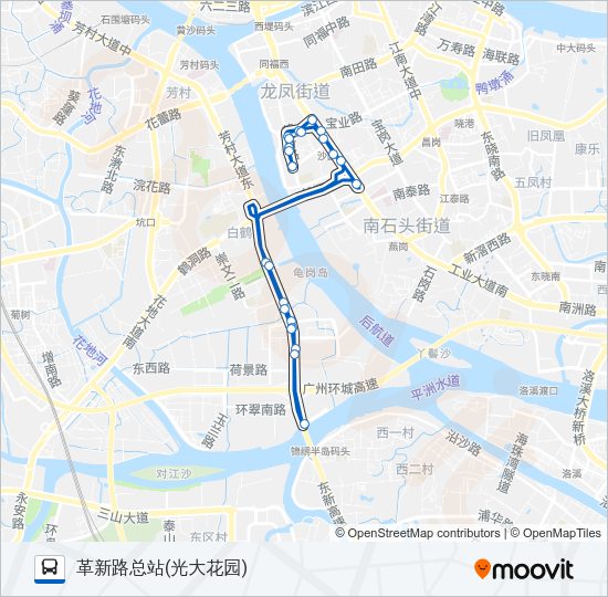 公交995路的线路图
