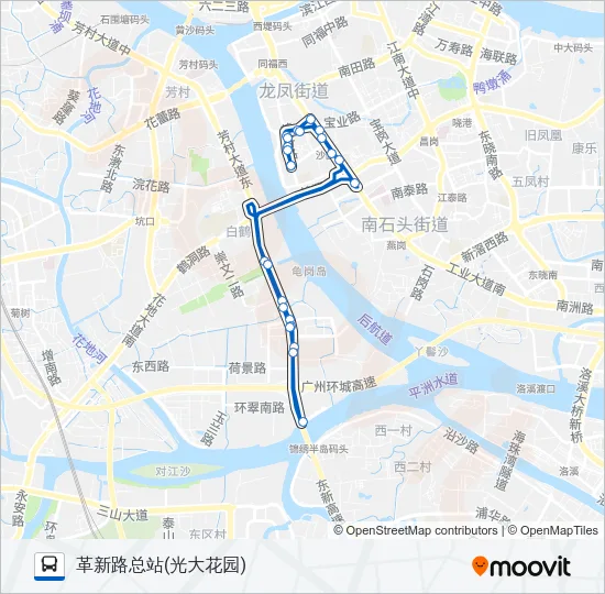 公交995路的线路图