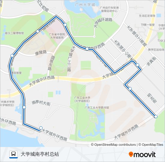 公交384路的线路图