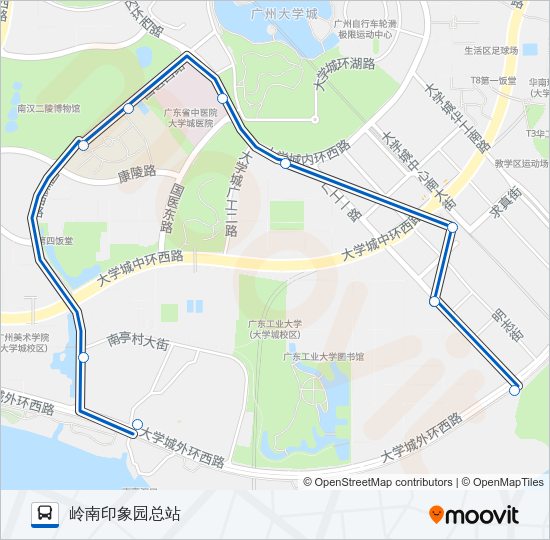公交384路的线路图