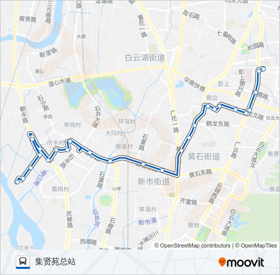 公交425路的线路图